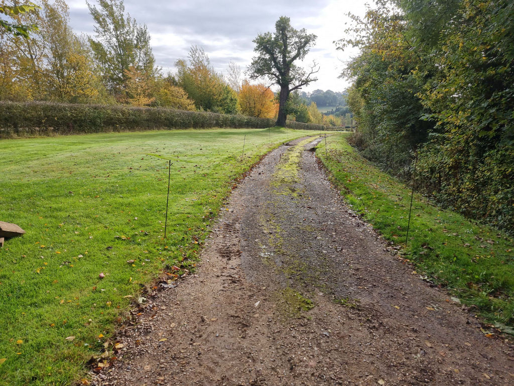 This is a large driveway which is just about to have a tar and chip driveway installed on by Downham Market Driveways